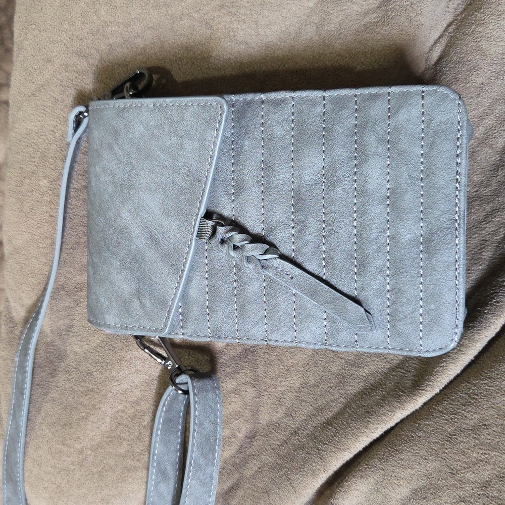 RadRev Stone Grey Phone Bag With Card Holder